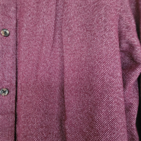 Men's American Rag Burgundy Chambray Button down Flannel Size Small - Picture 5 of 5